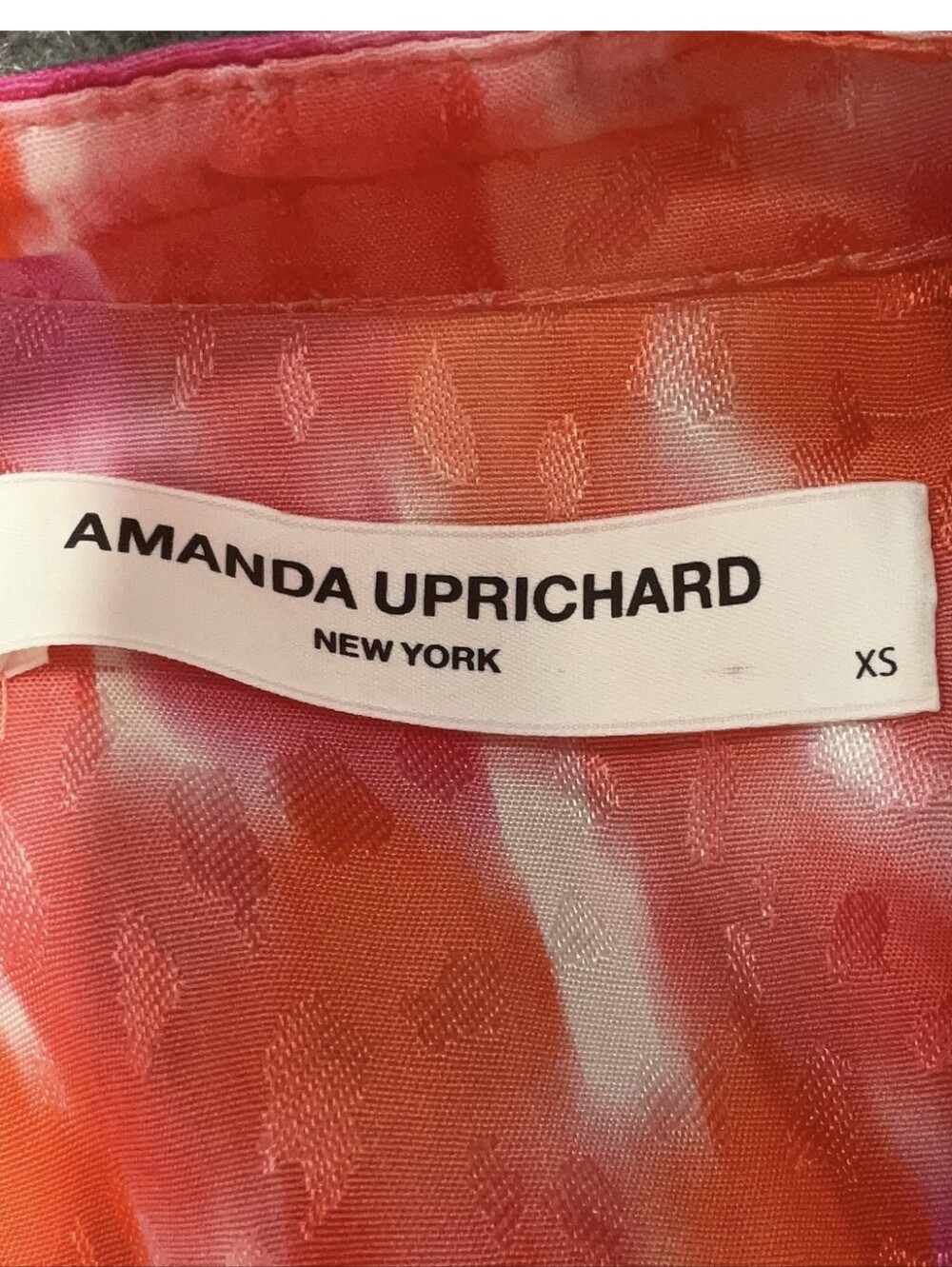 Amanda Uprichard NWT Everyday Top in Vibrant "Rosato" watercolor floral print XS - Picture 7 of 9